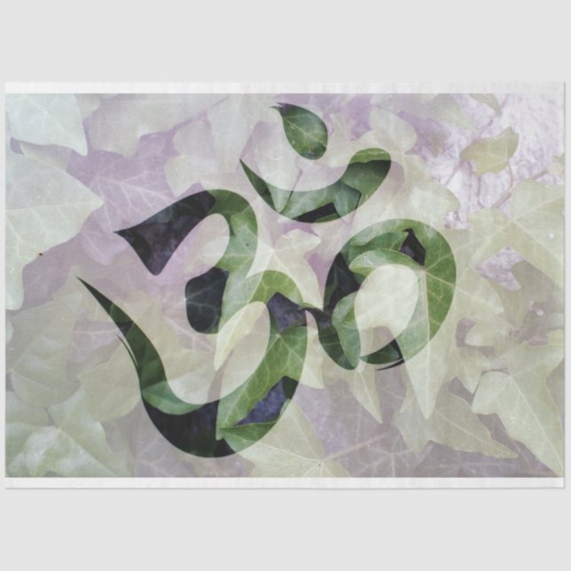 Papier Mousseline méditation papier de tissu om (Recto)