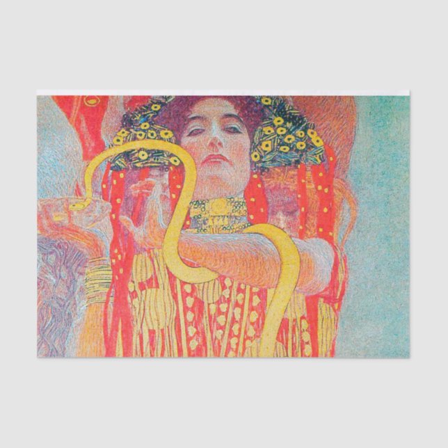 Papier Mousseline Medizin par Gustav Klimt, nouveau d'art, cru, deco (Recto)