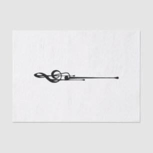 Papier Mousseline MELTPOINT WHITE Hot Black G Clef