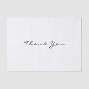 Papier Mousseline Merci Favor Nuptiale Noir Blanc Mariage
