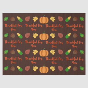 Papier Mousseline Merci Pour Vous, Thanksgiving