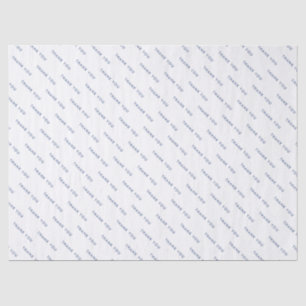 Papier Mousseline Merci simple Bleu Bleu Bleu