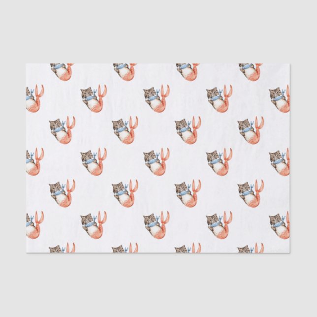 Papier Mousseline Mermaid Chat Purmaid (Recto)