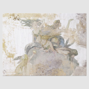 Papier Mousseline Mermaid Gold Silver dénoué Vintage