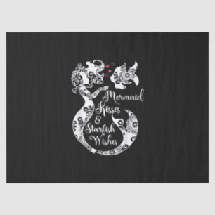 Papier Mousseline Mermaid Kisses Starfish Wishes Mandala Mermai Swim