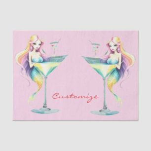 Papier Mousseline Mermaid Martini Girl Thunder_Cove