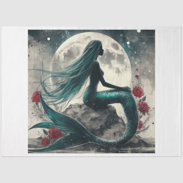 Papier Mousseline Mermaid Moon (Recto)