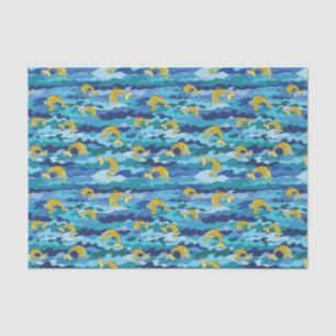 Papier Mousseline Mermaid Splash Seamless Motif