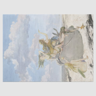 Papier Mousseline Mermaid Vintage Decoupage Plage Starfish Ocean Ti