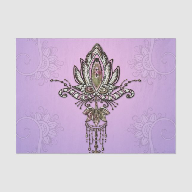 Papier Mousseline Merveilleux lotus (Recto)