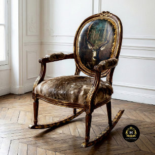 Papier Mousseline Meubles en découpage de style forêt de cerfs vinta