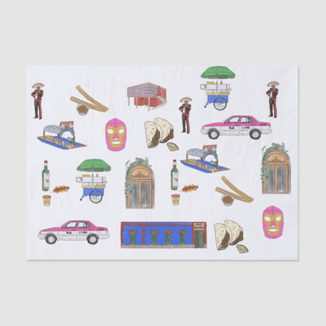 Papier Mousseline Mexico (Recto)