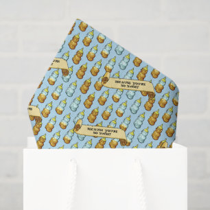 Papier Mousseline Mignonne ours de miel parce que vous êtes si doux 