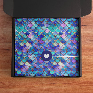 Papier Mousseline Mignonne Sirène Éscales Filles Motifs Anniversaire