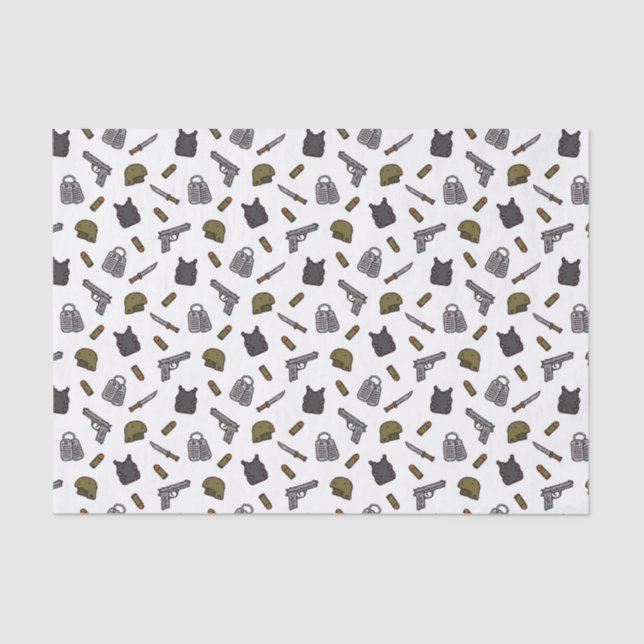 Papier Mousseline Military (Recto)