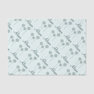Papier Mousseline Mini Mint Blanc Dandelion Nom Cute Floral