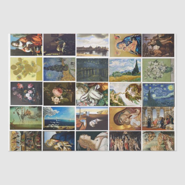 Papier Mousseline Mini Peintures Découpage Papier Tissu Enveloppemen (Recto)