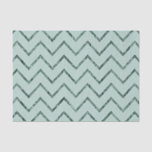 Papier Mousseline Mint Glam Chevron Zigzag Stripes