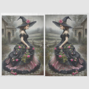 Papier Mousseline Miroir image Willow Witch Tissue Paper