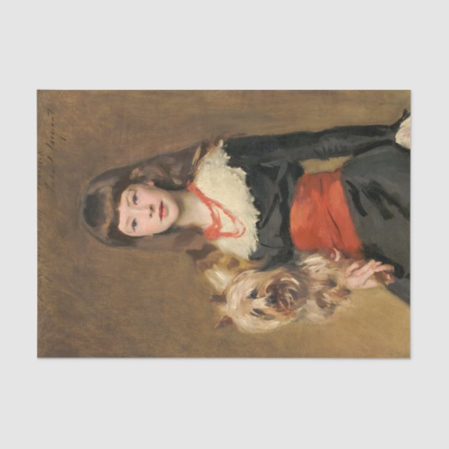 Papier Mousseline Miss Beatrice Townsend par John Singer Sargent (Recto)