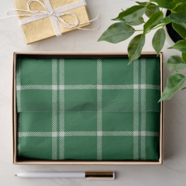 Papier Mousseline Mistletoe Plaid (Cadeau)
