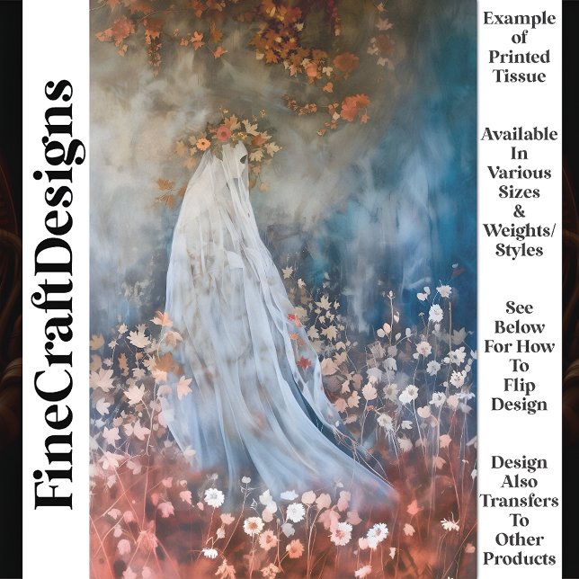 Papier Mousseline Misty Mystical Ethereal Goddess Ghost T4 Decoupage (Créateur téléchargé)