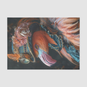 Papier Mousseline Mme Flamant rose