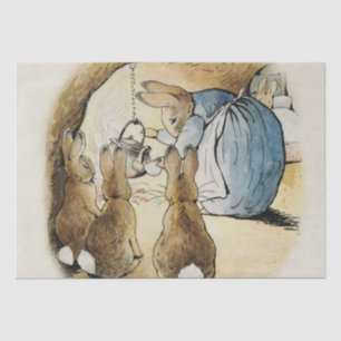 Papier Mousseline Mme Rabbit Pours Thé de Beatrix Potter