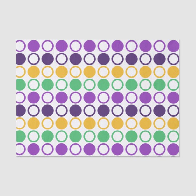 Papier Mousseline Mod Mardi Gras Points (Recto)