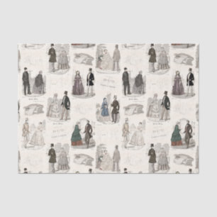 Papier Mousseline Mode française vintage d'élégance démodée