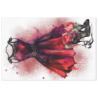 Mode Goth | Robe rouge avec talons hauts Abstraits