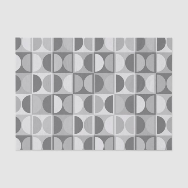 Papier Mousseline Modèle abstrait géométrique moderne du milieu du s (Recto)