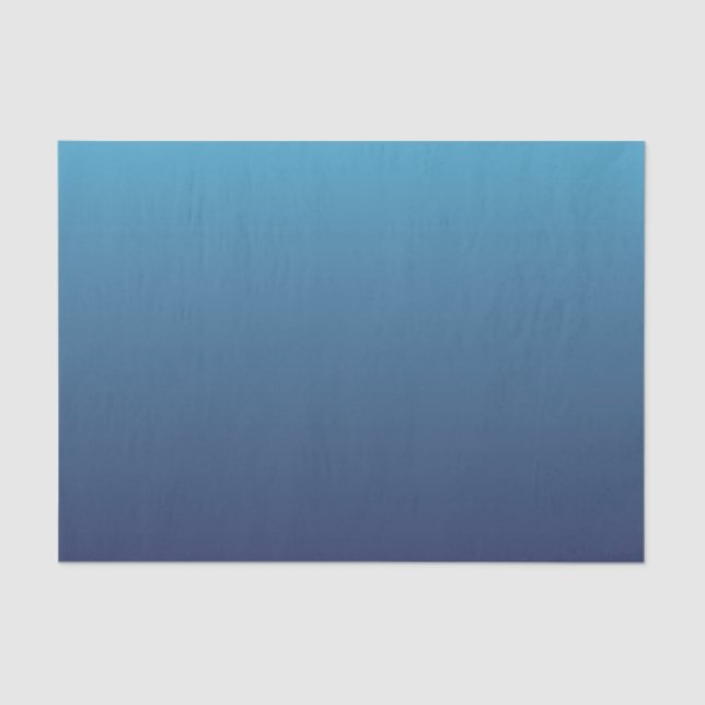 Papier Mousseline Modèle de gradient de bleu d'océan (Recto)