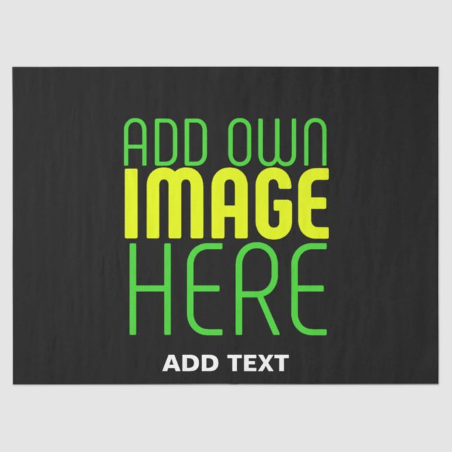 PAPIER MOUSSELINE MODÈLE DE TEXTE D'IMAGE NOIRE SIMPLE ET MODERNE (Recto)