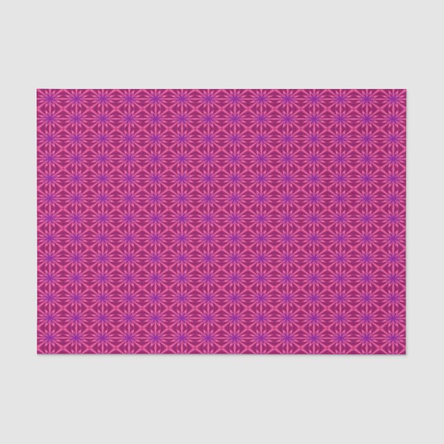 Papier Mousseline Modèle Floral Abstrait rose (Recto)