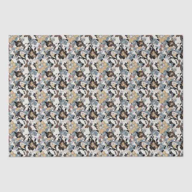 Papier Mousseline Modèle floral de Magnolia (Recto)