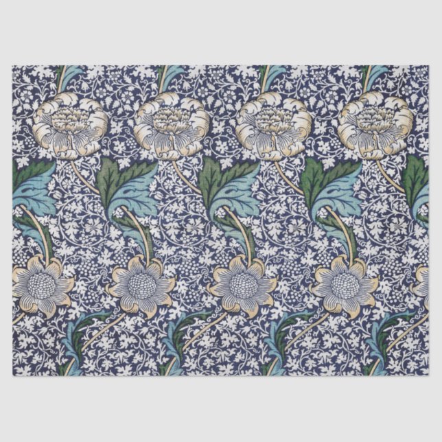 Papier Mousseline Modèle floral - William Morris (Recto)