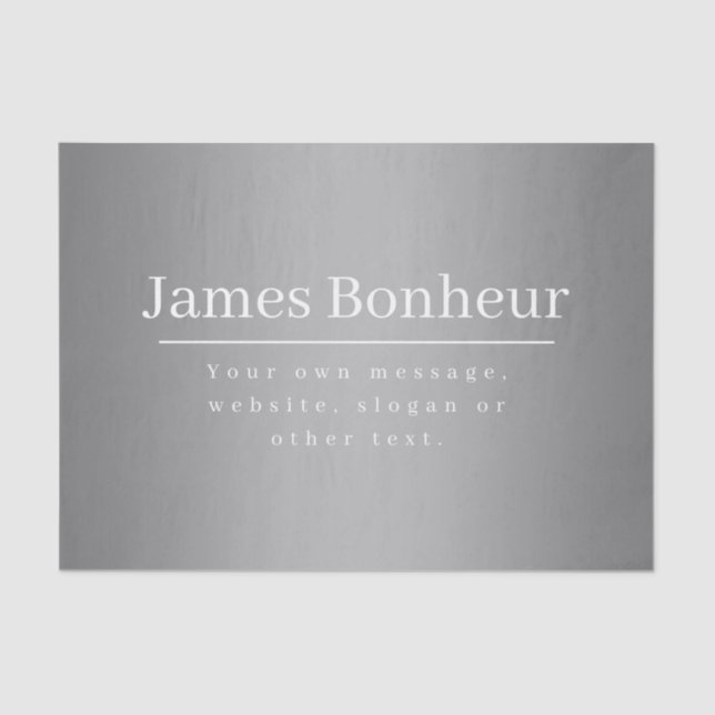 Papier Mousseline Modèle promotionnel modifiable pour les entreprise (Recto)