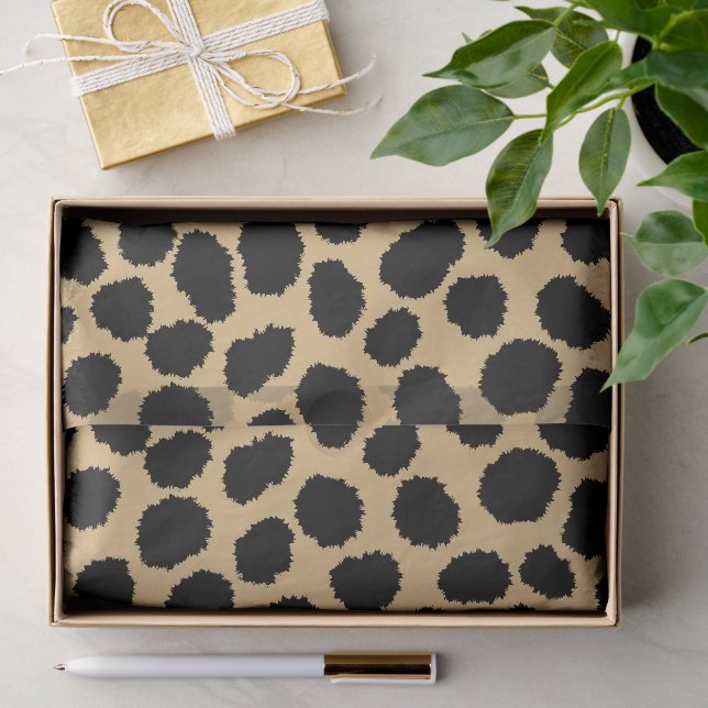 Papier Mousseline Modern Chic Wildlife Cheetah Poster de animal Moti (Cadeau)