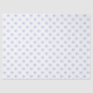 Papier Mousseline Moderne Bleu Blanc Union européenne Étoiles UE Log