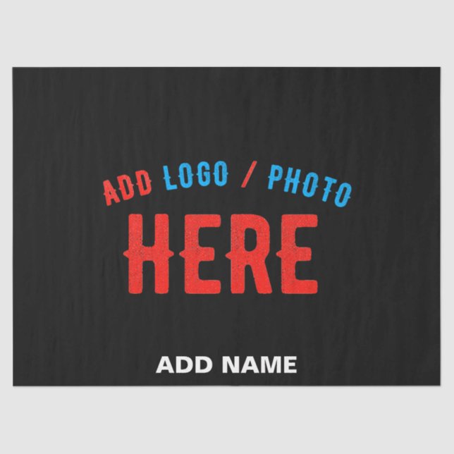 PAPIER MOUSSELINE MODERNE ET MODERNE PERSONNALISABLE NOIR VÉRIFIÉ (Recto)