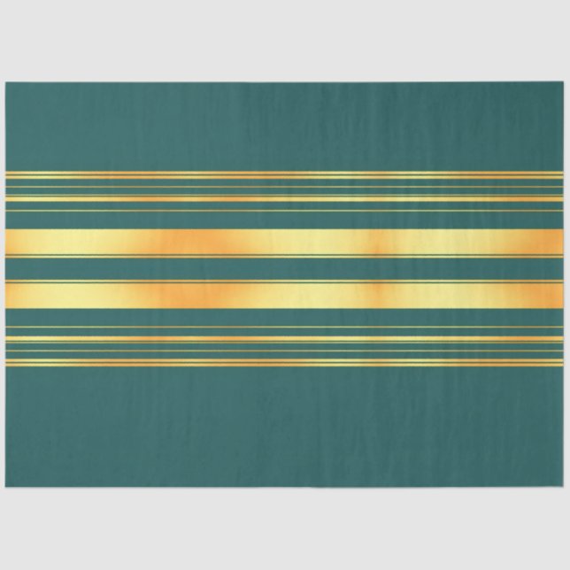 Papier Mousseline Moderne Green Gold Luxury Linen Texture Collection (Recto)