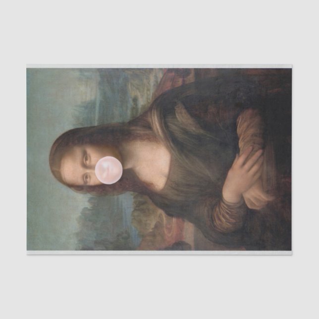 Papier Mousseline Mona Lisa Blown Pink Buble gomme (Recto)