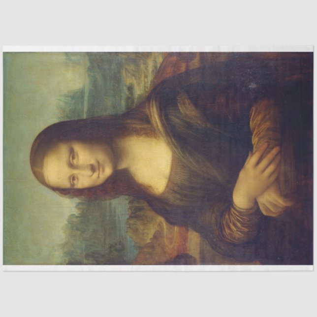 Papier Mousseline Mona Lisa, Léonard de Vinci (Recto)