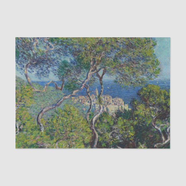 Papier Mousseline Monet Bordighera Italie Peinture Paysage (Recto)