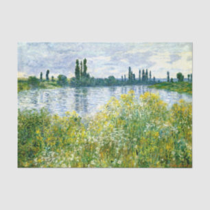 Papier Mousseline Monet - Les bords de Seine à Vetheuil