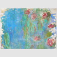 ** Monet Lily Pond Floral AR23 Découpage Vintage