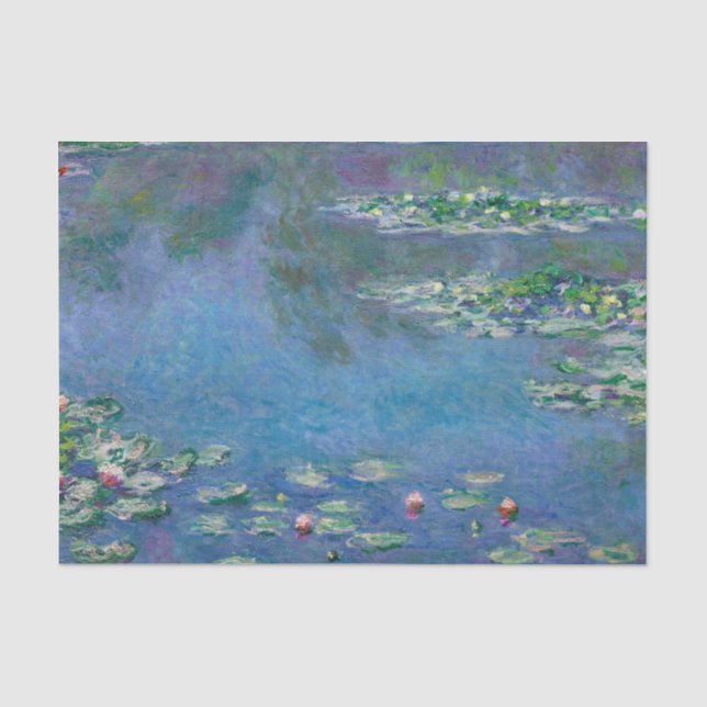 Papier Mousseline Monet Lys d'eau Peinture (Recto)