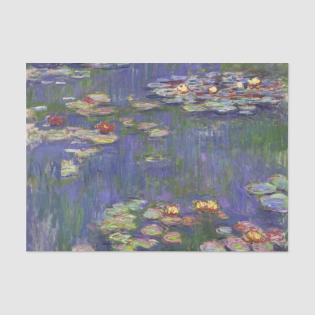 Papier Mousseline Monet Water Lilies Chef-d'oeuvre Peinture (Recto)