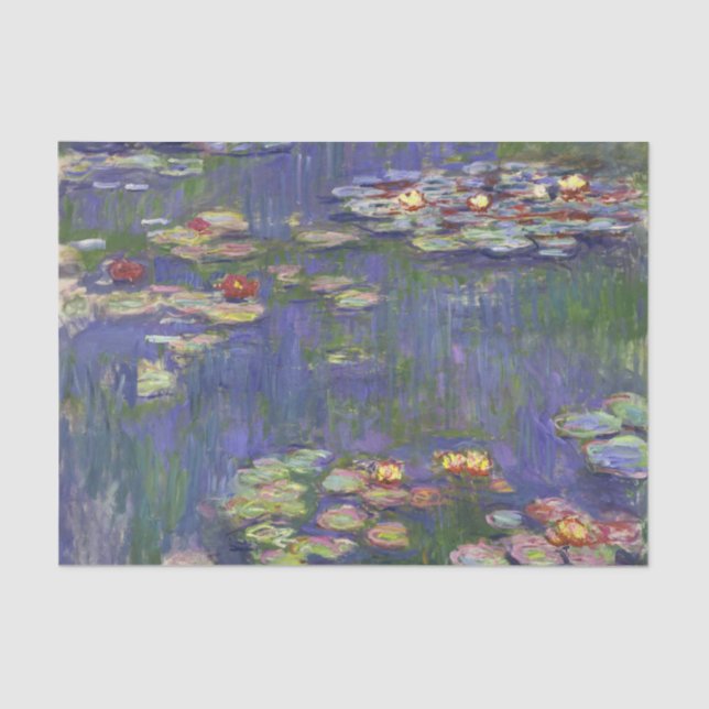 Papier Mousseline Monet Water Lilies Chef-d'oeuvre Peinture (Recto)